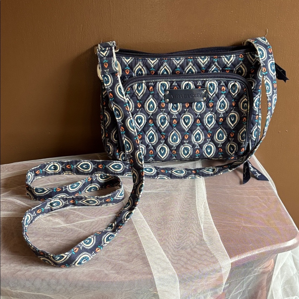 Vera Bradley Navy Pattern Crossbody Bag